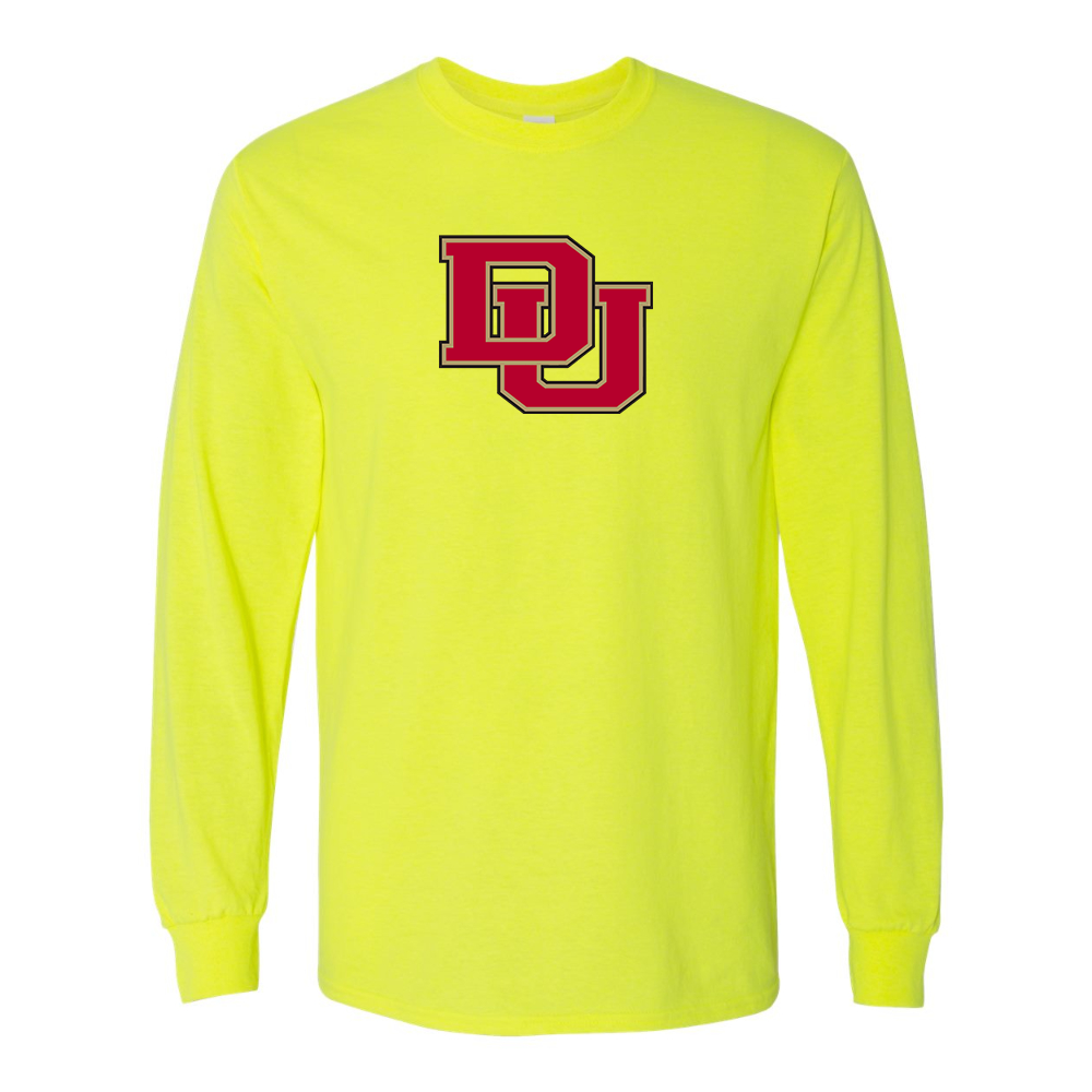 Men's Denver Pioneers Gildan Heavy Cotton Long Sleeve T-Shirt
