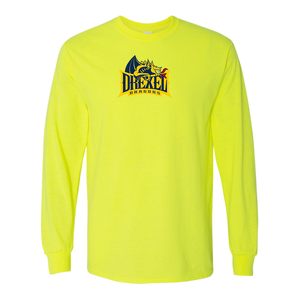 Men's Drexel Dragons Gildan Heavy Cotton Long Sleeve T-Shirt