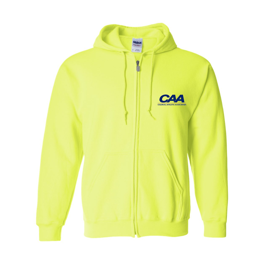 Men's  Colonial Athletic Association Gildan  Heavy Blend Full Zip Hooded Sweatshirt