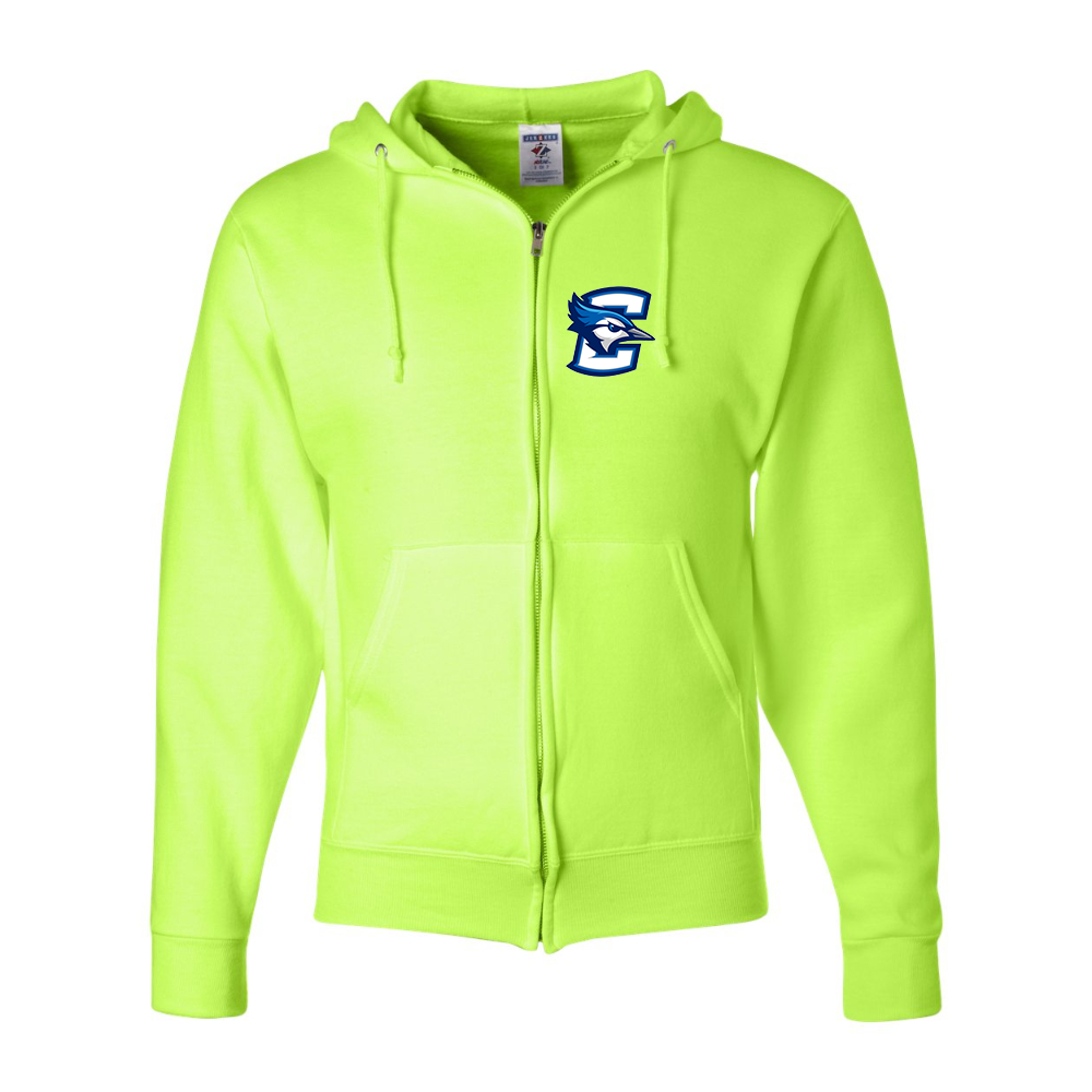 Men's  Creighton Bluejays JERZEES NuBlend Full-Zip Hooded Sweatshirt