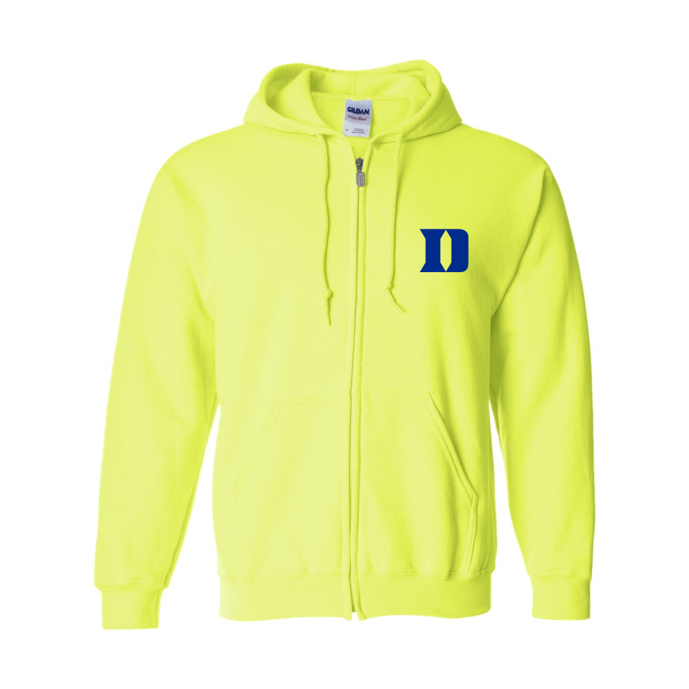 Men's Duke Blue Devils Gildan  Heavy Blend Full Zip Hooded Sweatshirt