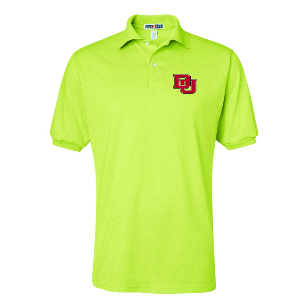 Men's Denver Pioneers  JERZEES  SpotShield polo