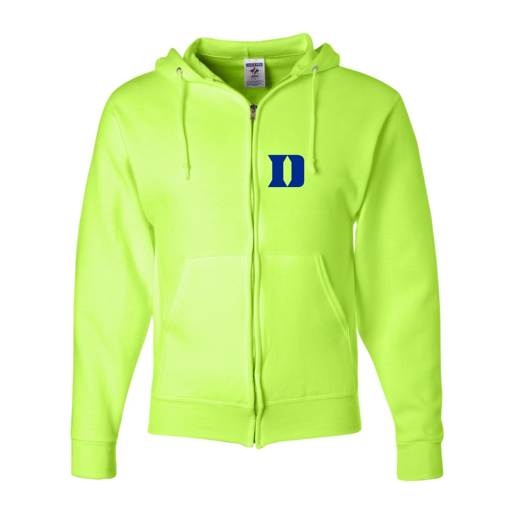 Men's Duke Blue Devils JERZEES NuBlend Full-Zip Hooded Sweatshirt