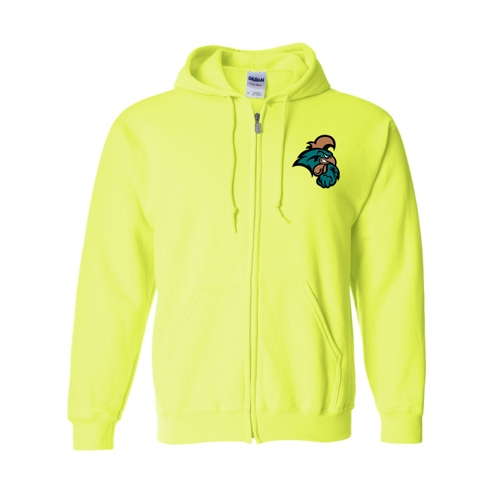 Men's  Coastal Carolina Chanticleers  Gildan  Heavy Blend Full Zip Hooded Sweatshirt