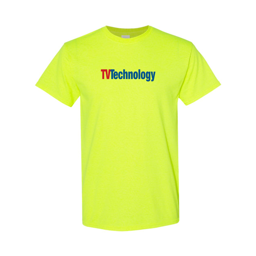 Men's TV Technology Logo Cotton T-Shirt