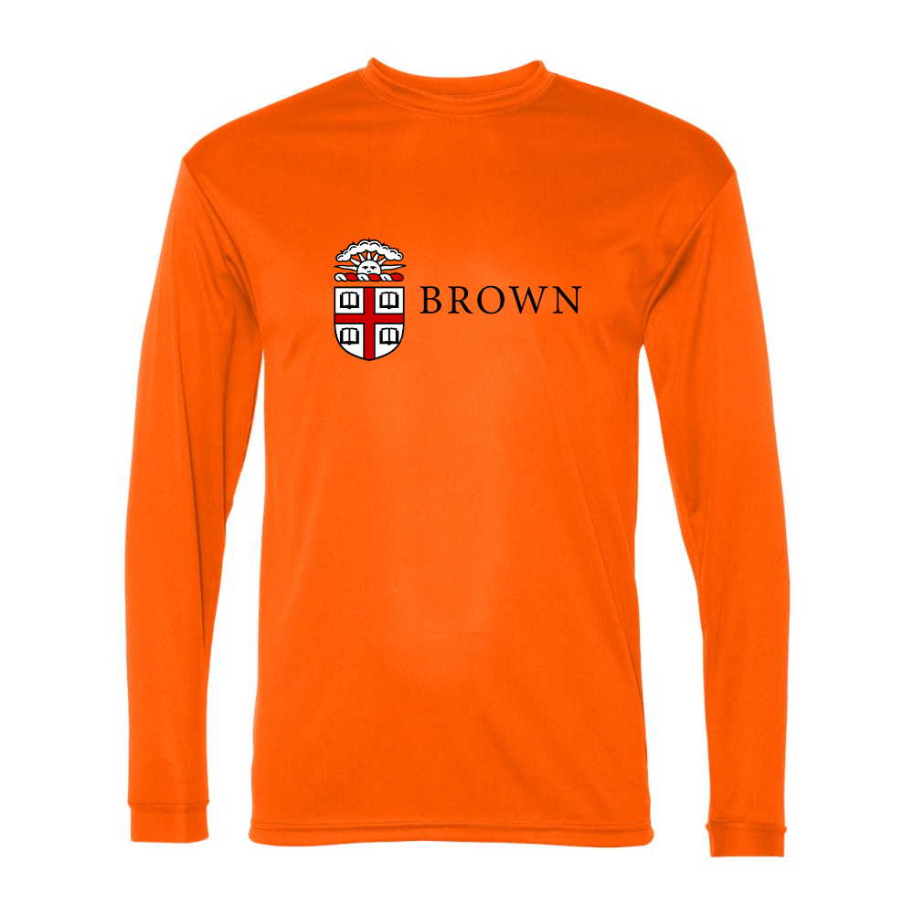 Men's Brown University  Performance Long Sleeve T-Shirt