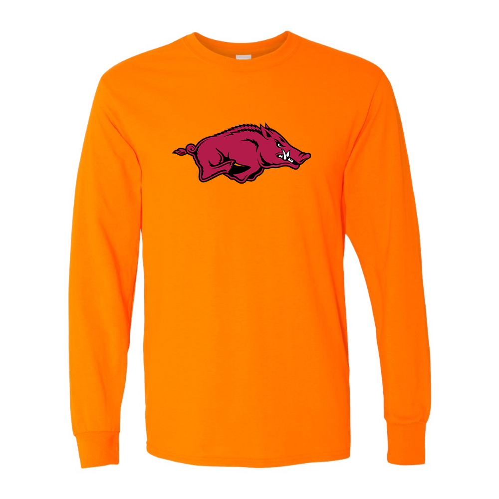 Men's Arkansas Razorbacks  Gildan Heavy Cotton Long Sleeve T-Shirt