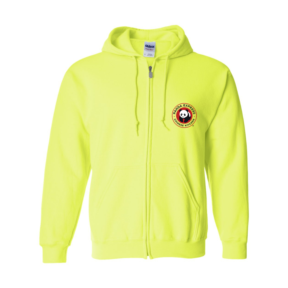 Men's Panda Express Gildan  Heavy Blend Full Zip Hooded Sweatshirt