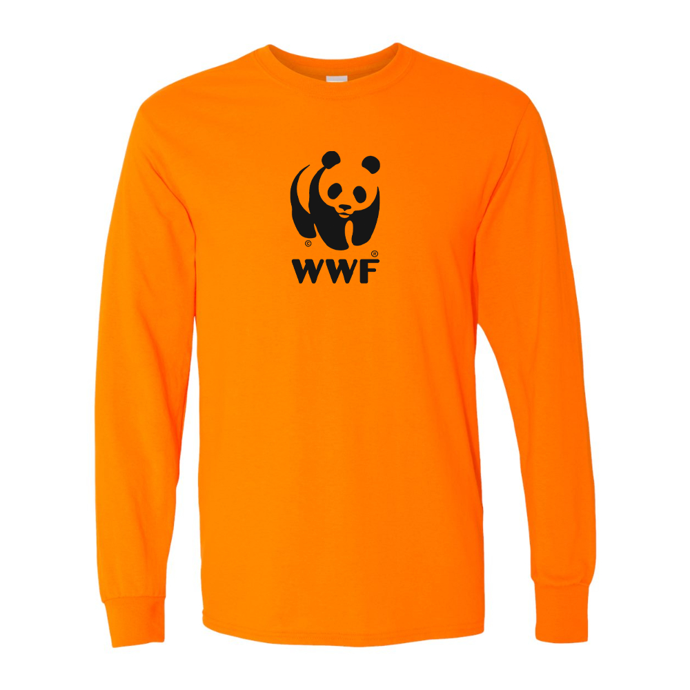 Men's  WWF  Gildan Heavy Cotton Long Sleeve T-Shirt