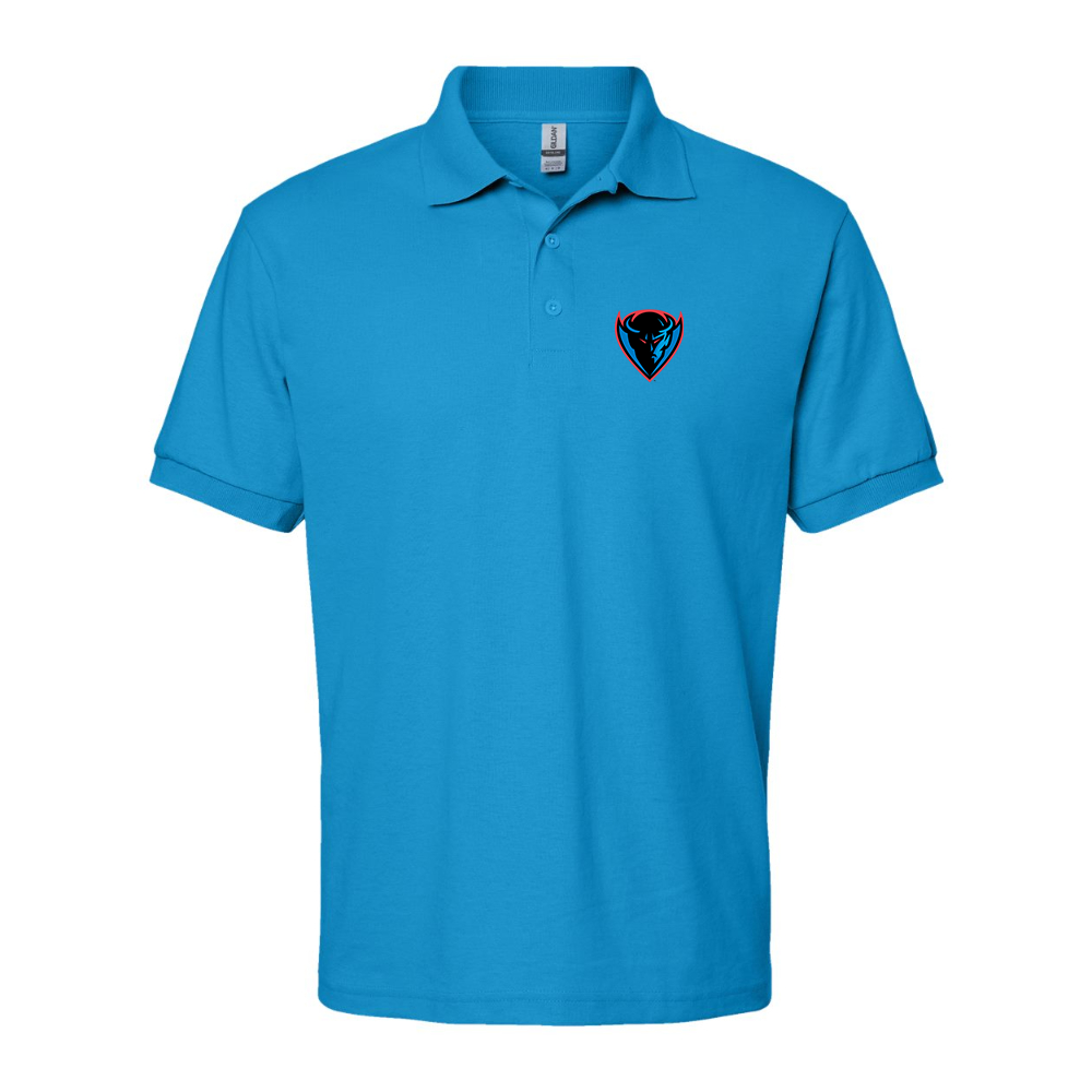 Men's DePaul Blue Demons Dry Blend Jersey Polo