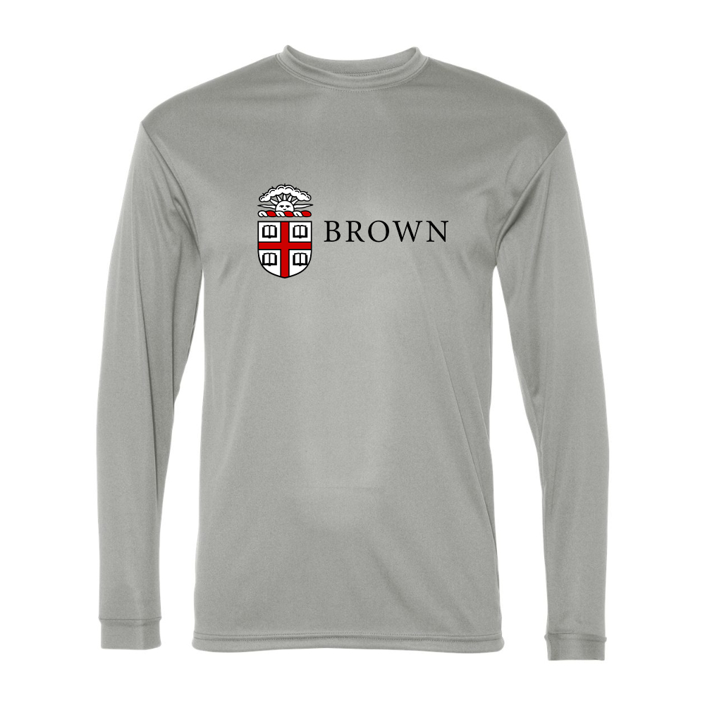 Men's Brown University  Performance Long Sleeve T-Shirt