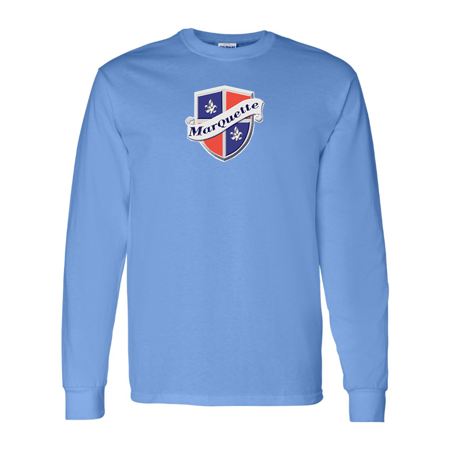 Men's Marquette Logo Cotton Long Sleeve T-Shirt