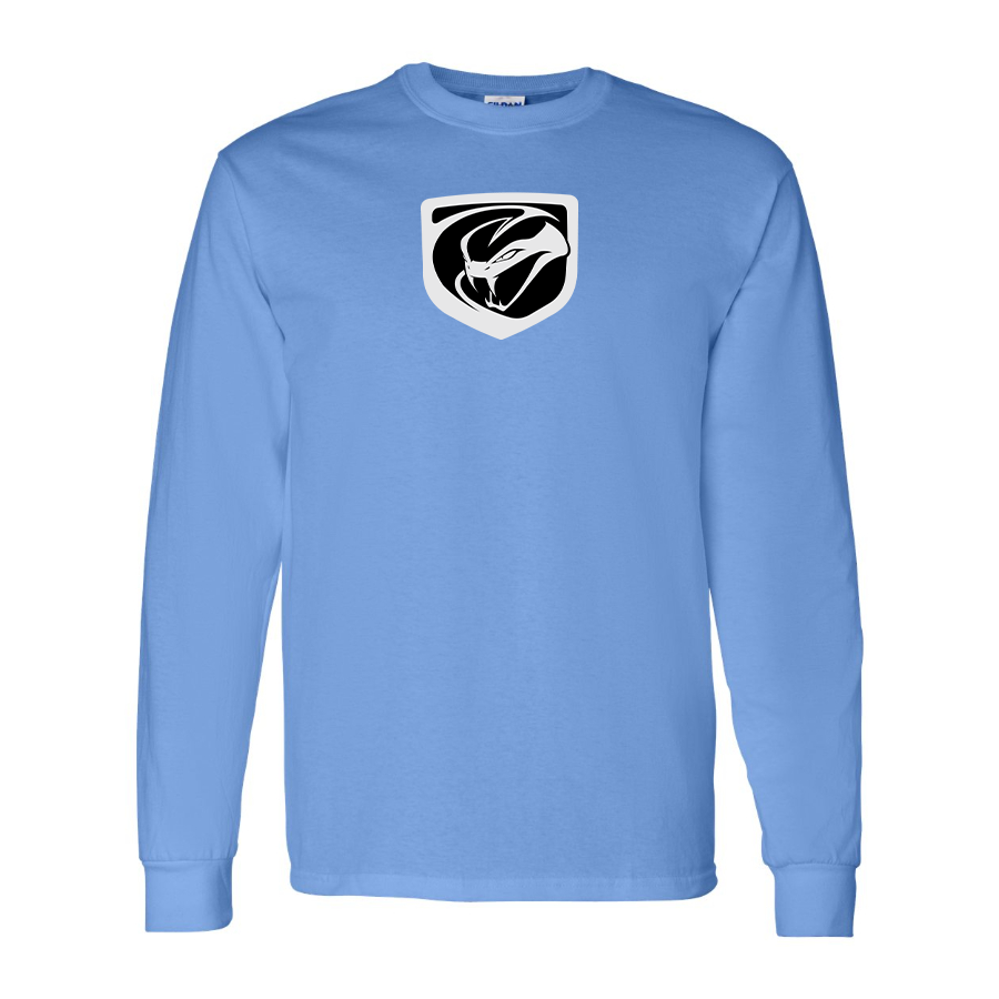 Men's Dodge Viper Logo Cotton Long Sleeve T-Shirt