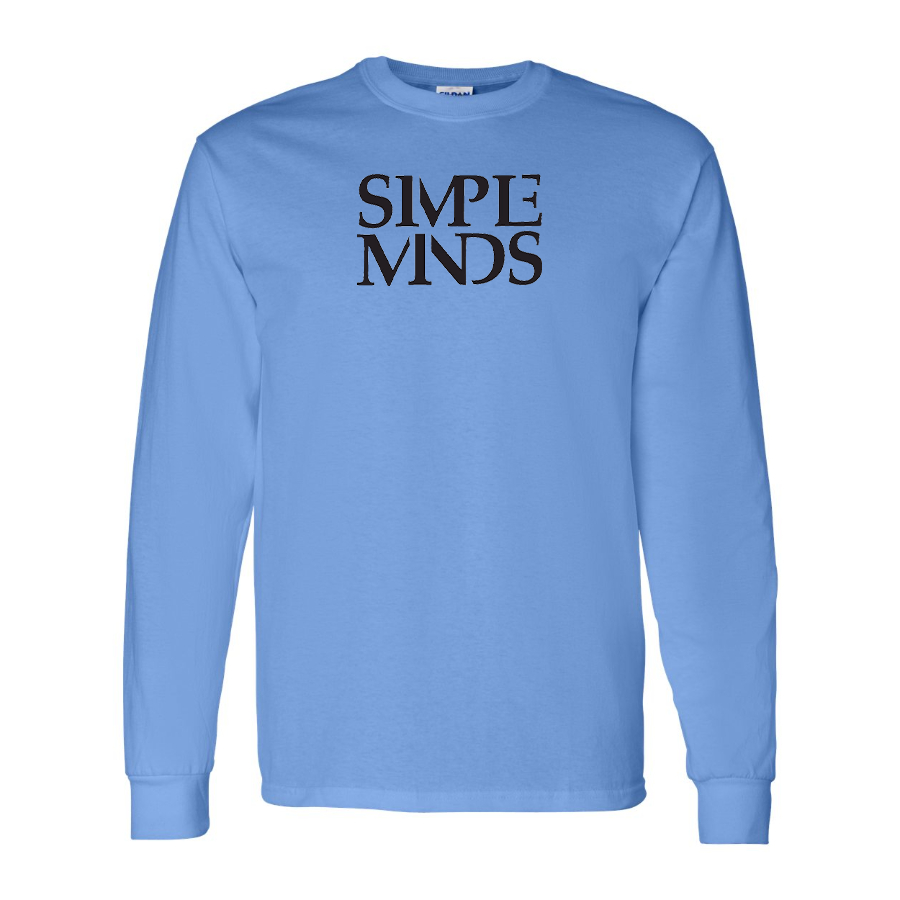 Men's Simple Minds Logo Cotton Long Sleeve T-Shirt