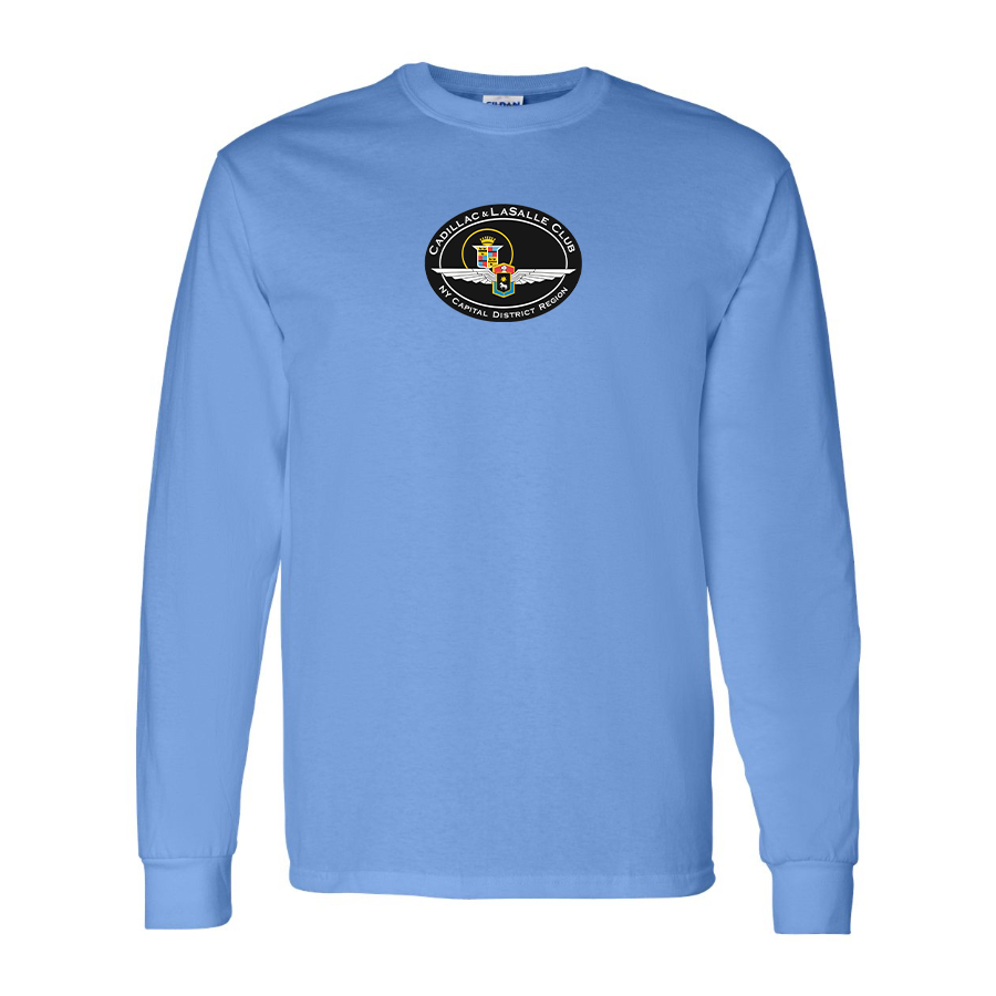 Men's Cadillac and Lasalle Club Logo Cotton Long Sleeve T-Shirt