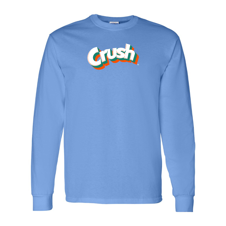 Men's Crush Logo Cotton Long Sleeve T-Shirt
