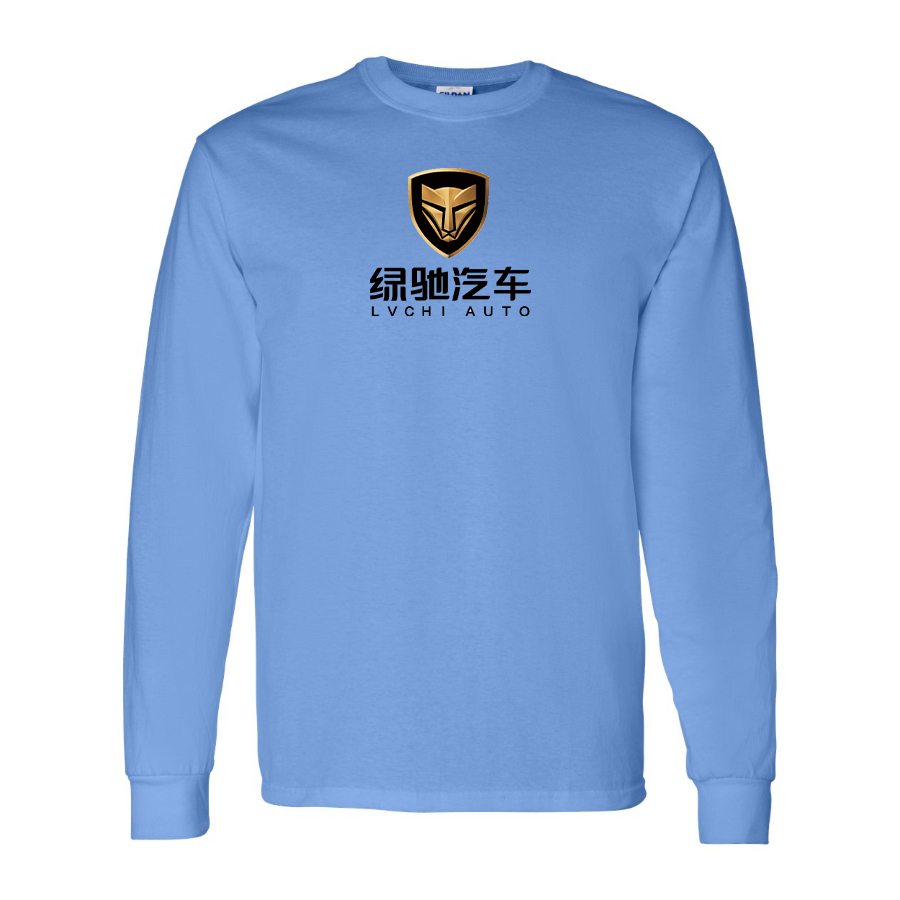 Men's Lvchi Logo Cotton Long Sleeve T-Shirt