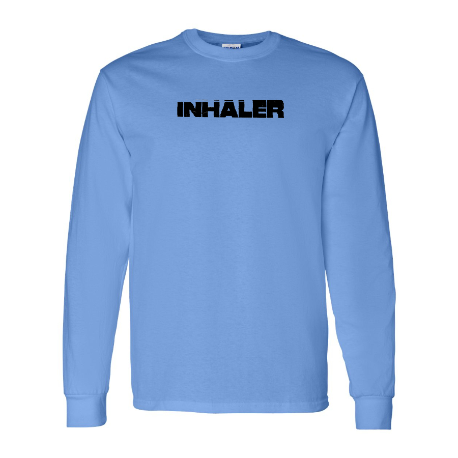 Men's Inhaler  Logo  Cotton Long Sleeve T-Shirt