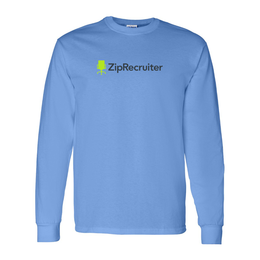Men's  ZipRecruiter Logo Cotton Long Sleeve T-Shirt