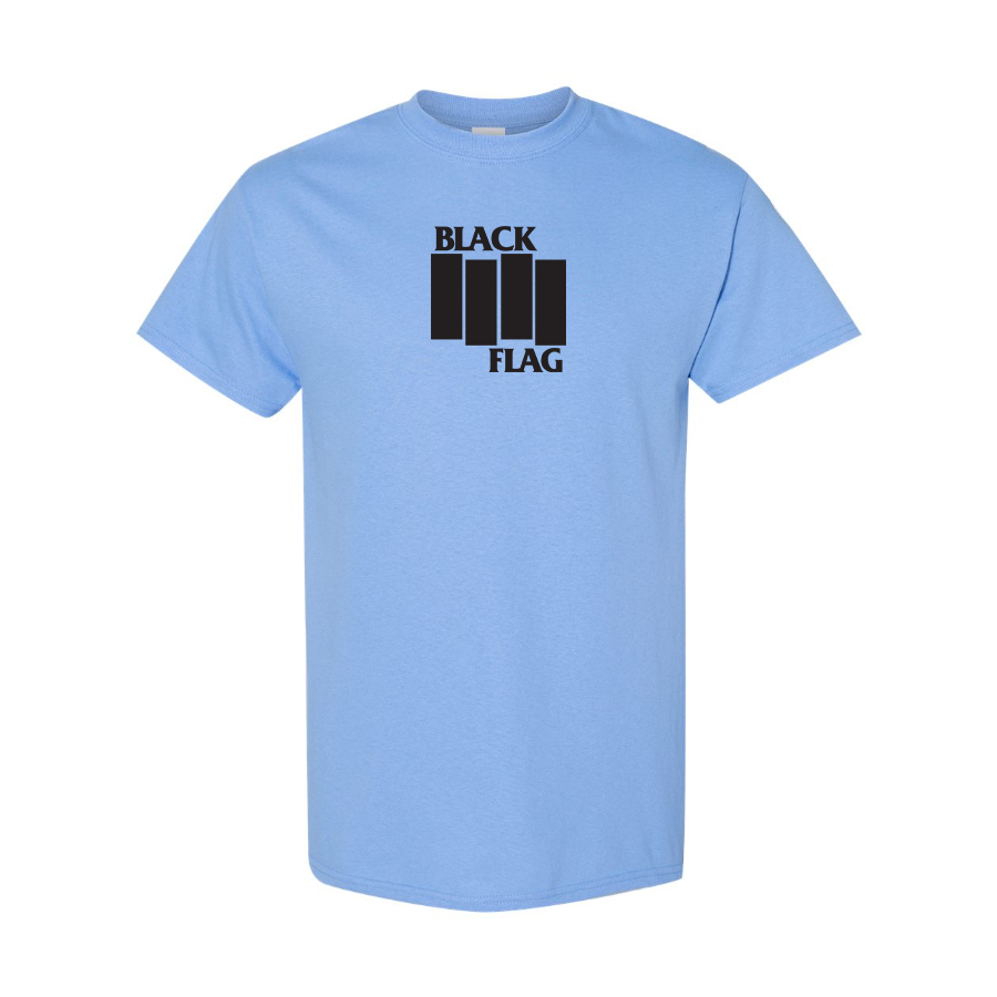 Men's Black Flag Logo Cotton T-Shirt