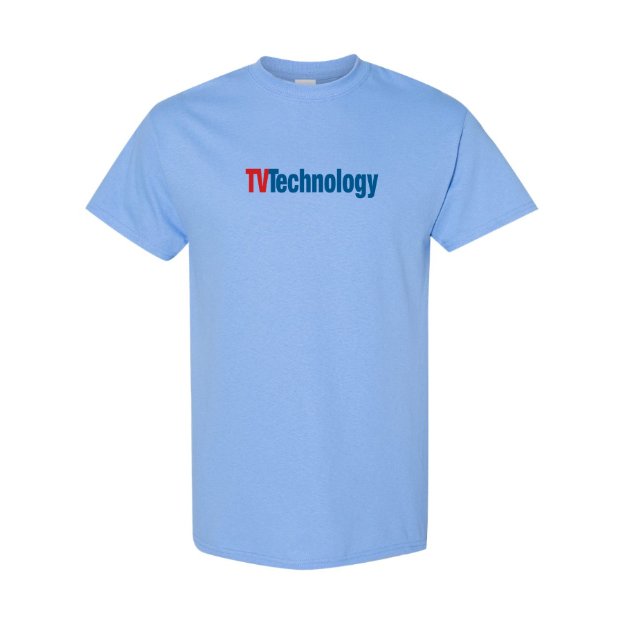 Men's TV Technology Logo Cotton T-Shirt