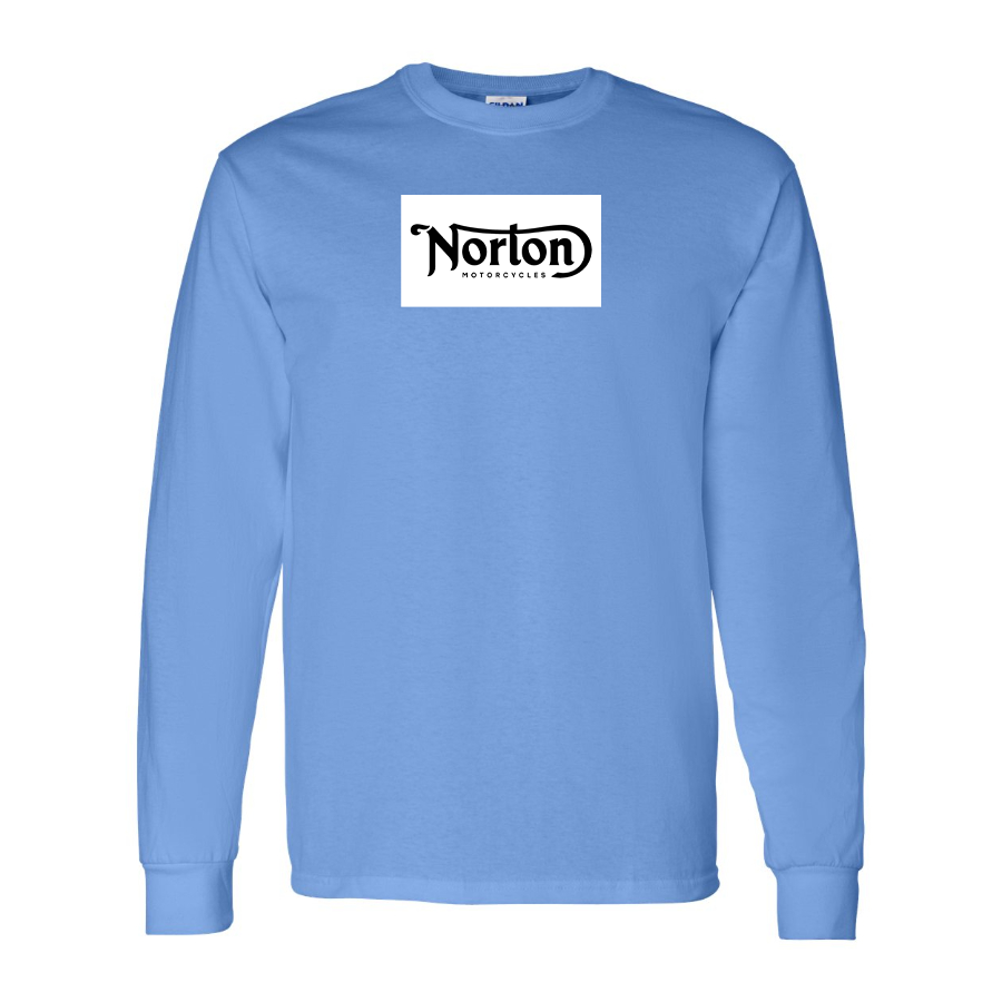 Men's Norton Logo Cotton Long Sleeve T-Shirt