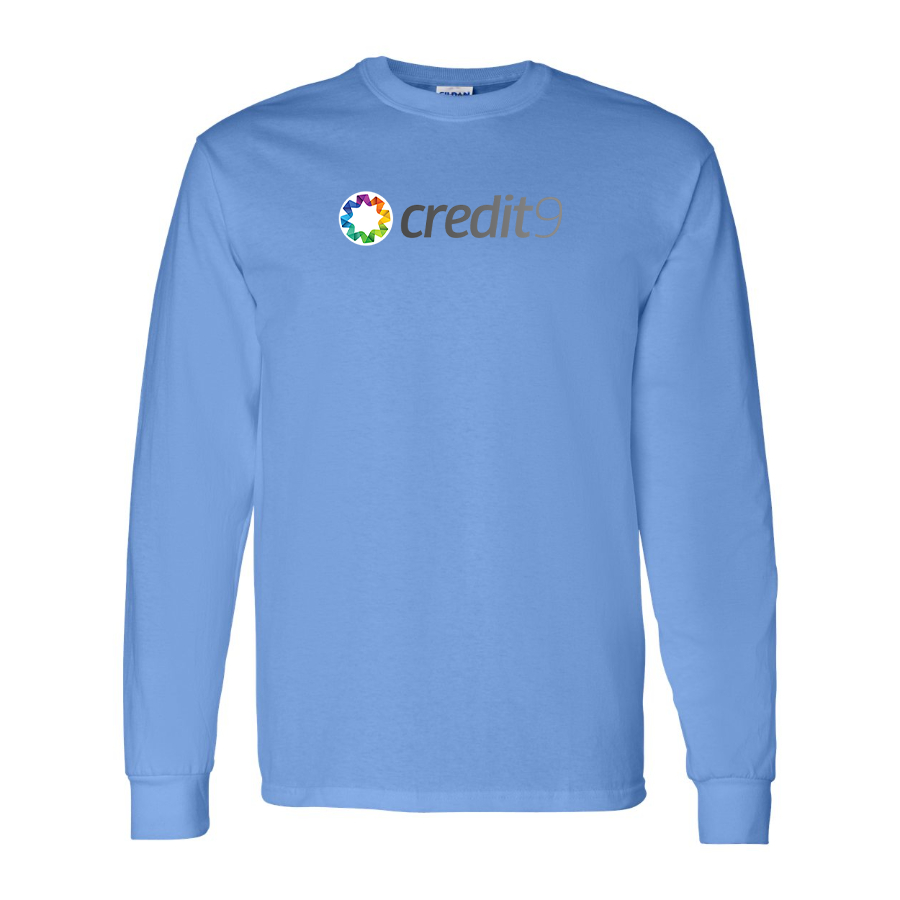 Men's Сredit9 Logo Cotton Long Sleeve T-Shirt