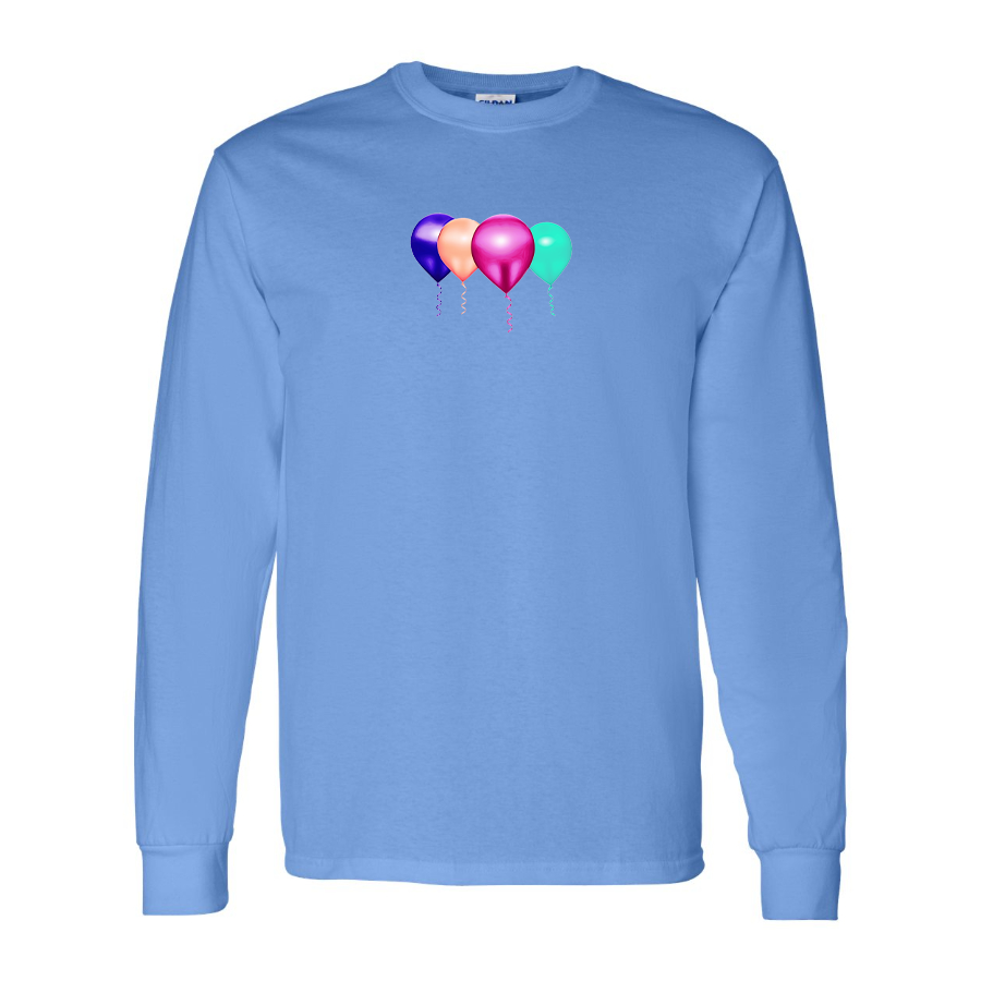 Men's Balloon-Emojis Logo Cotton Long Sleeve T-Shirt