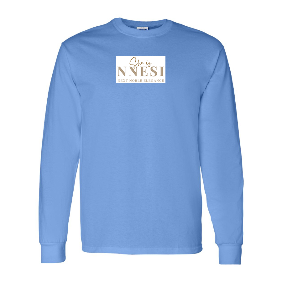 Men's Nnesi Logo Cotton Long Sleeve T-Shirt