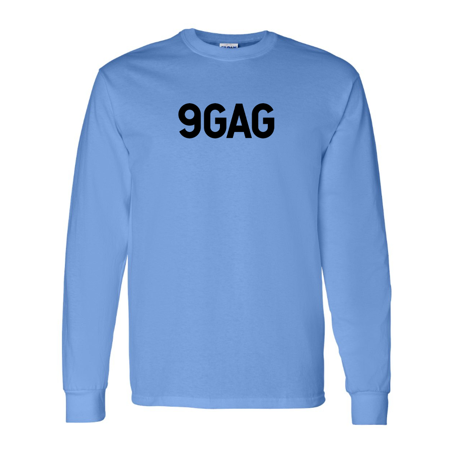 Men's 9gag Logo Cotton Long Sleeve T-Shirt