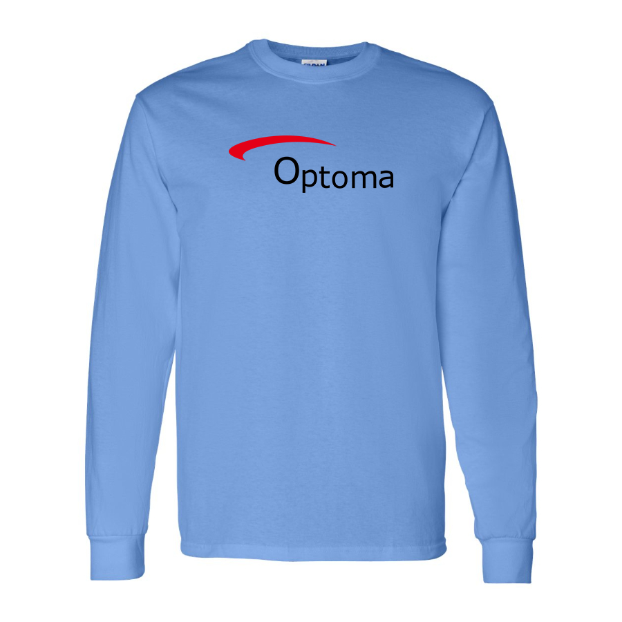 Men's Optoma Logo Cotton Long Sleeve T-Shirt