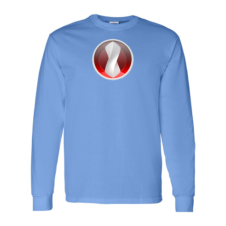 Men's Devon Motorworks Logo Cotton Long Sleeve T-Shirt