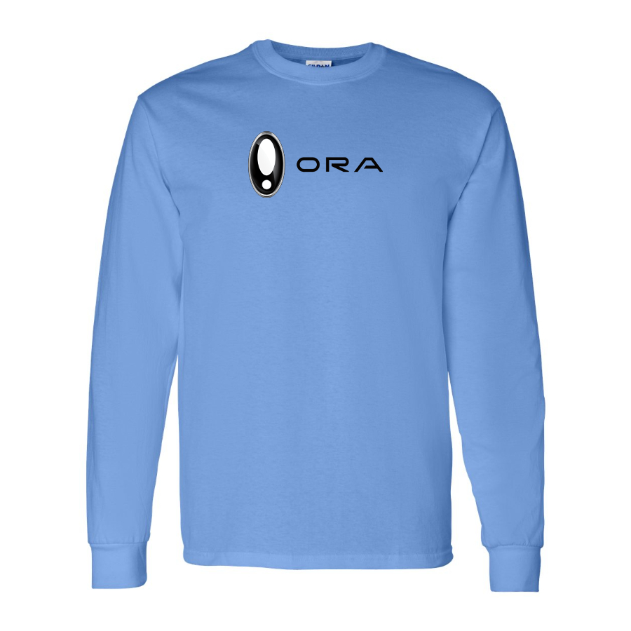 Men's ORA Logo Cotton Long Sleeve T-Shirt