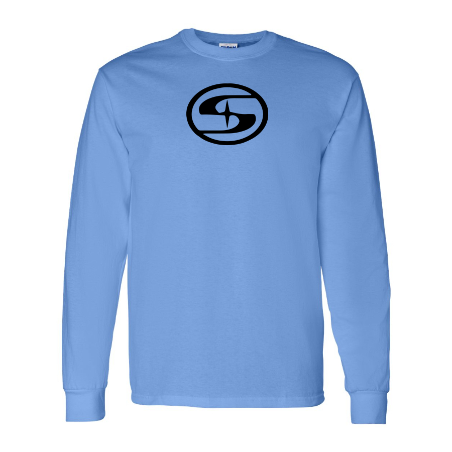 Men's Suda Electric Logo Cotton Long Sleeve T-Shirt