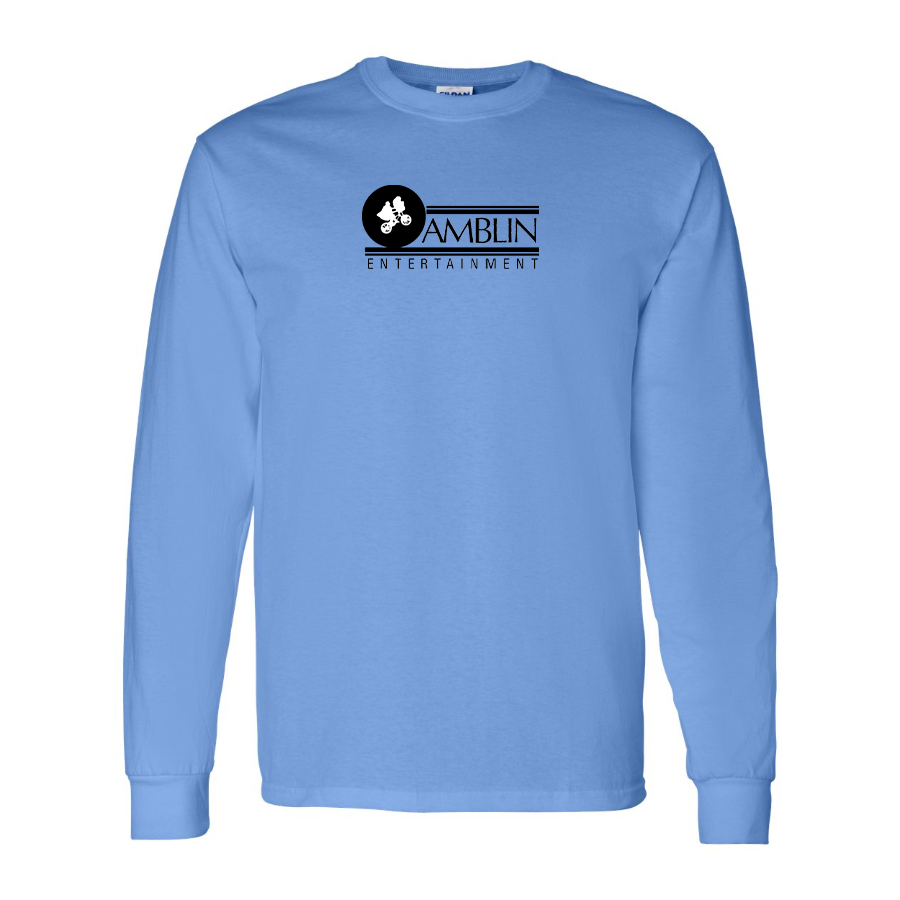 Men's Amblin Entertainment Logo Cotton Long Sleeve T-Shirt
