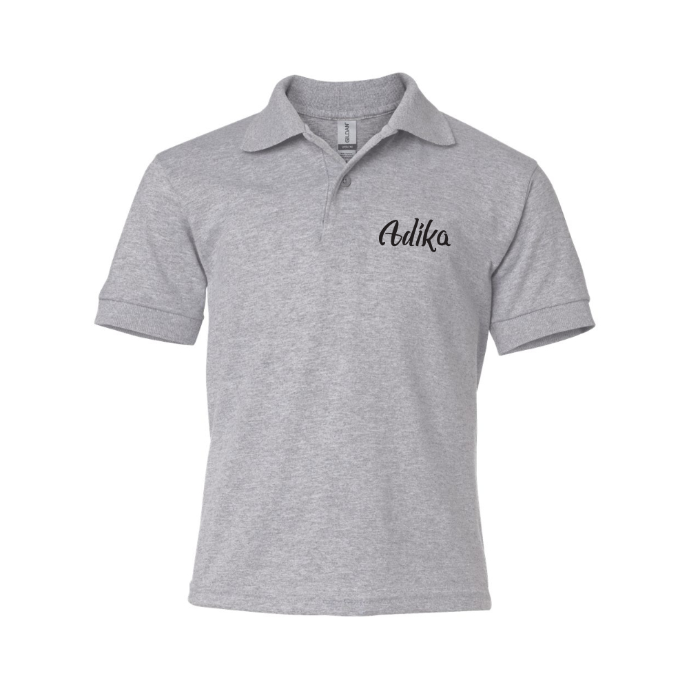Youth Adika  Gildan Dry Blend Jersey Polo