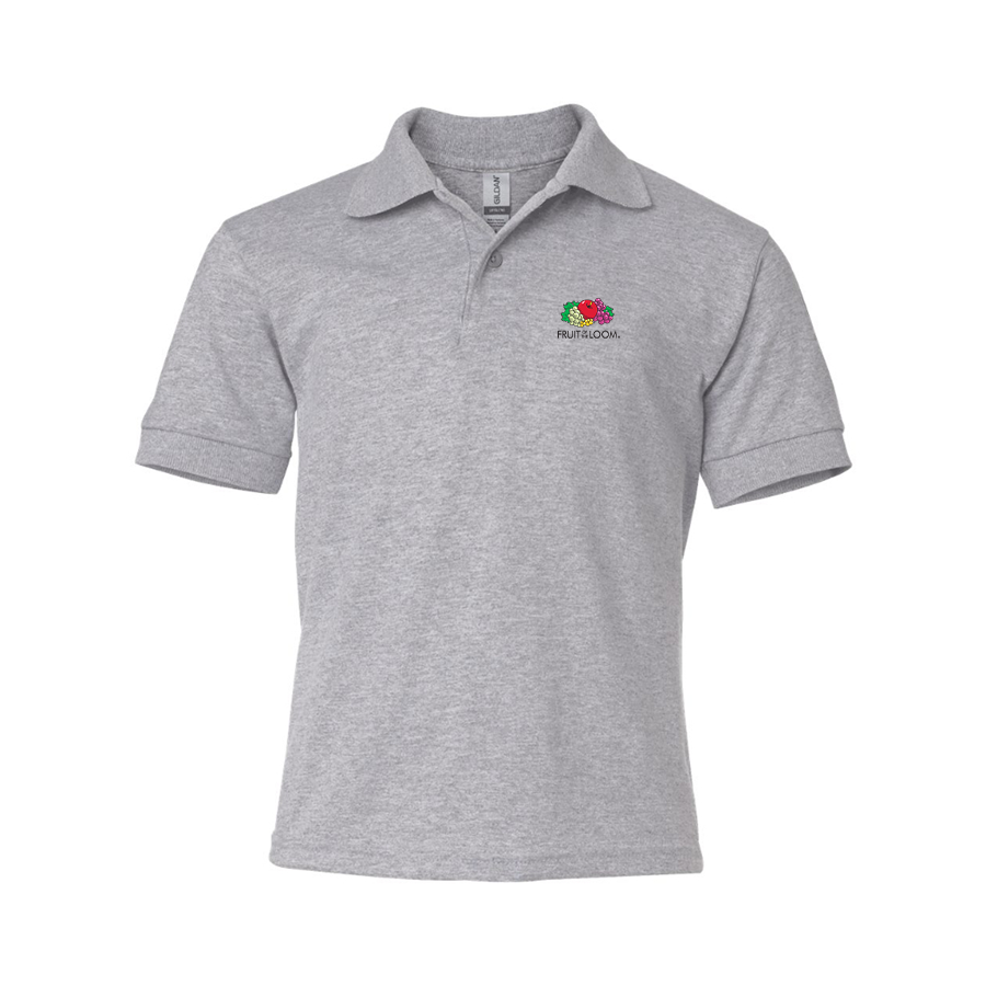 Youth Fruit Of the Loom Gildan Dry Blend Jersey Polo