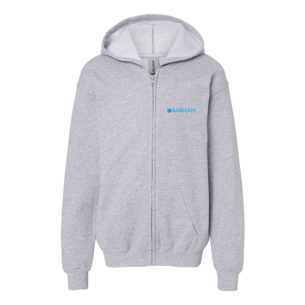 Youth  Barclays  Gildan Heavy Blend Full Zip Hooded Sweatshirt