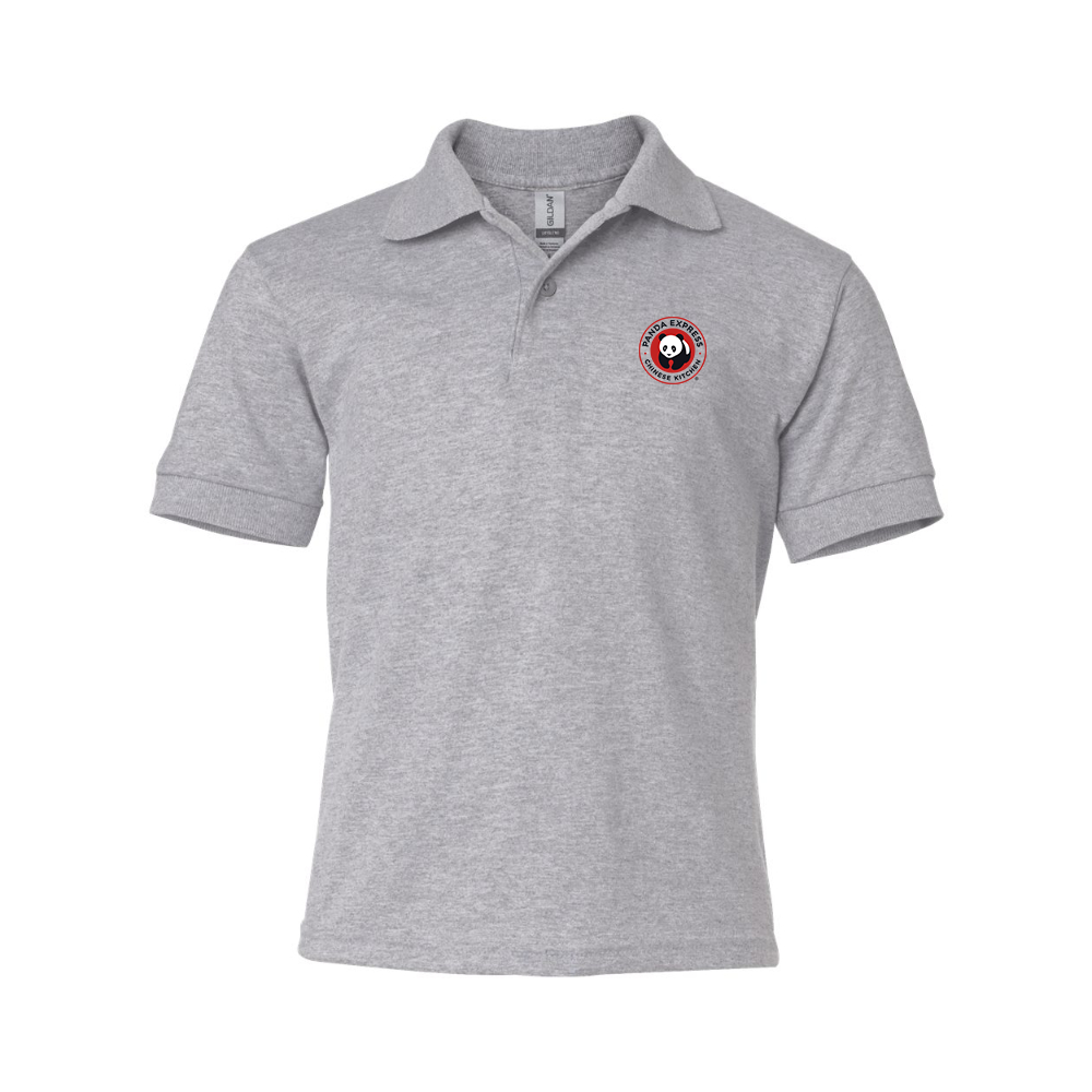 Youth Panda Express Gildan Dry Blend Jersey Polo