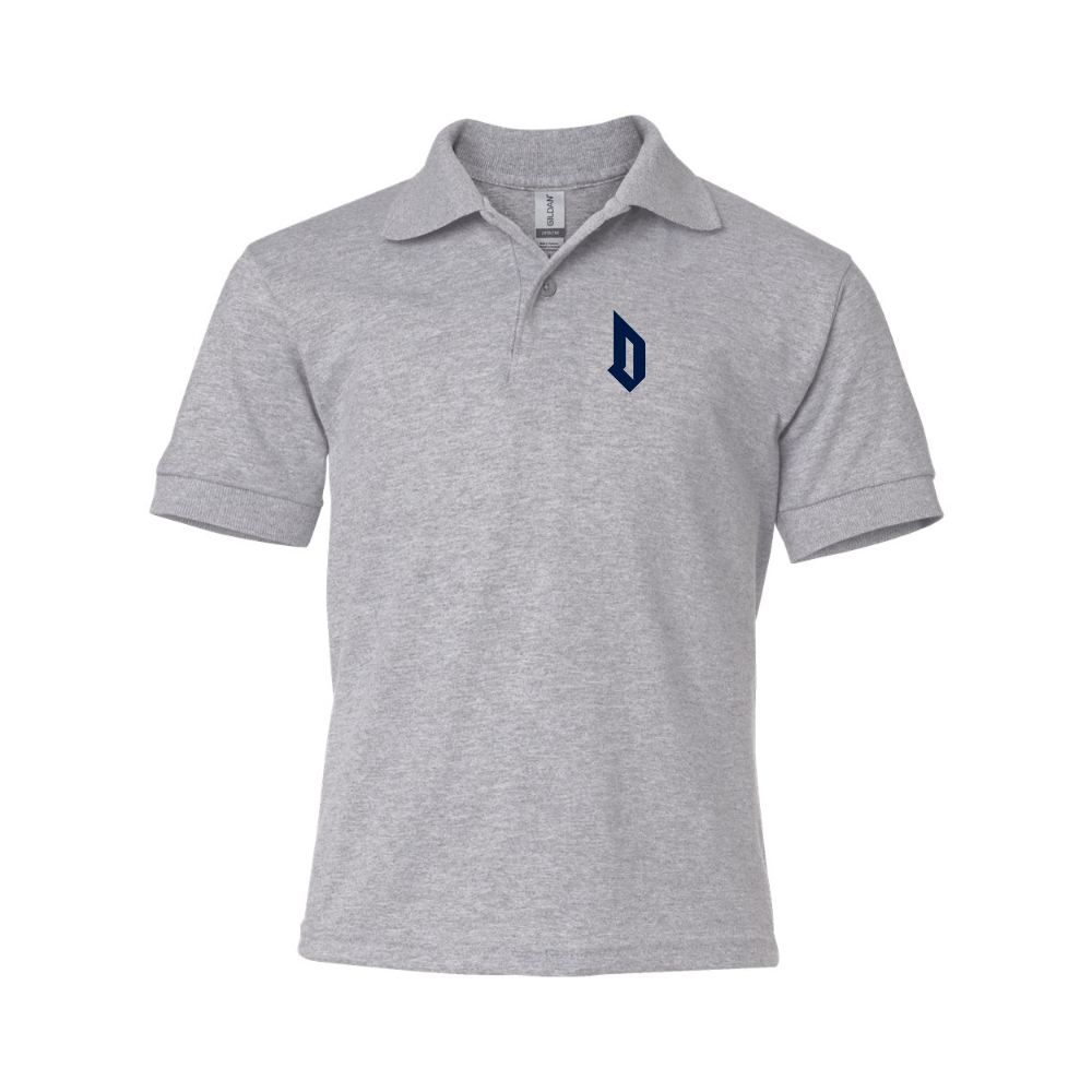 Youth   Duquesne Dukes Gildan Dry Blend Jersey Polo