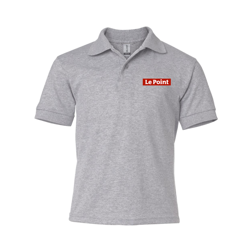 Youth Le Point Gildan Dry Blend Jersey Polo