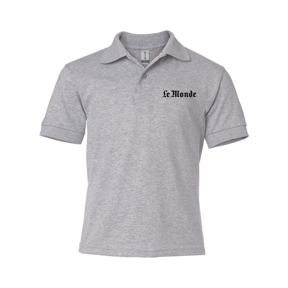 Youth  Le Monde  Gildan Dry Blend Jersey Polo