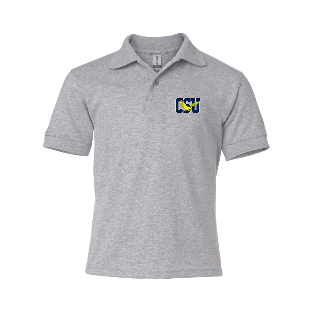 Youth   Coppin State Eagles Gildan Dry Blend Jersey Polo