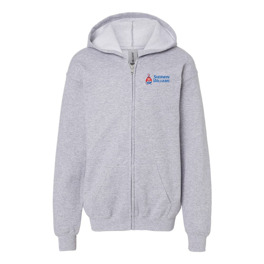 Youth Sherwin Williams Gildan Heavy Blend Full Zip Hooded Sweatshirt