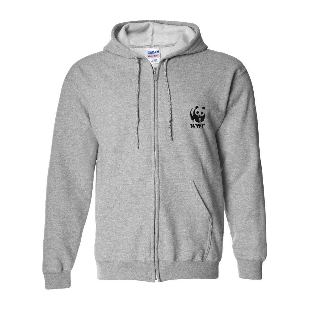 Men's WWF Gildan  Heavy Blend Full Zip Hooded Sweatshirt