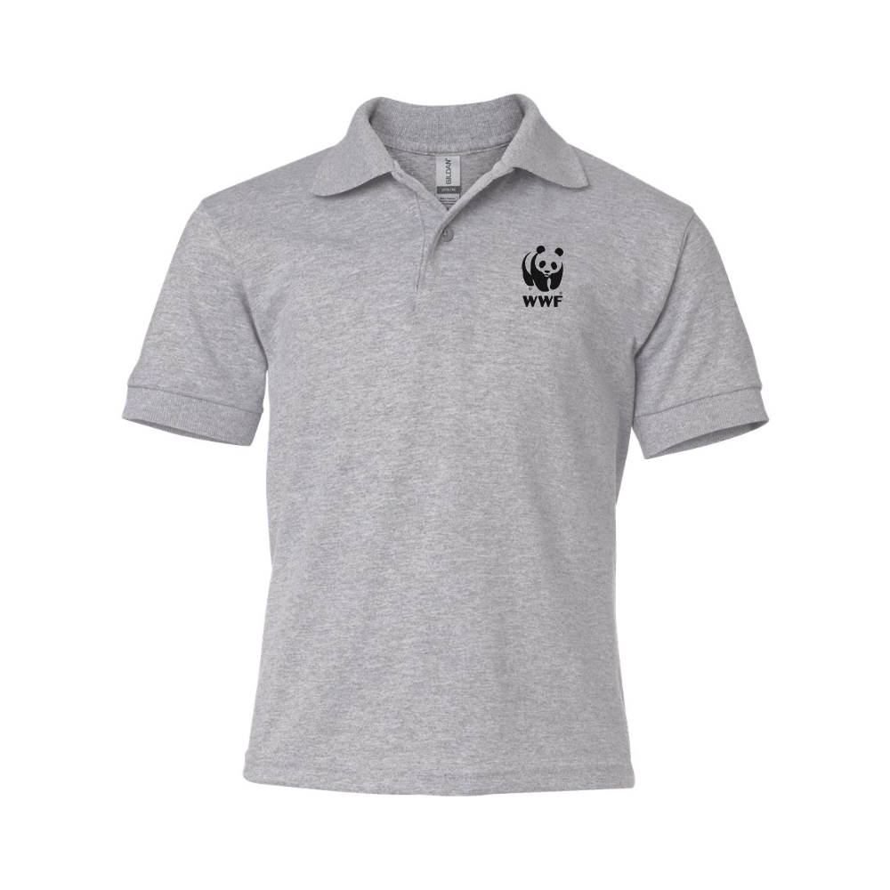 Youth  WWF Gildan Dry Blend Jersey Polo