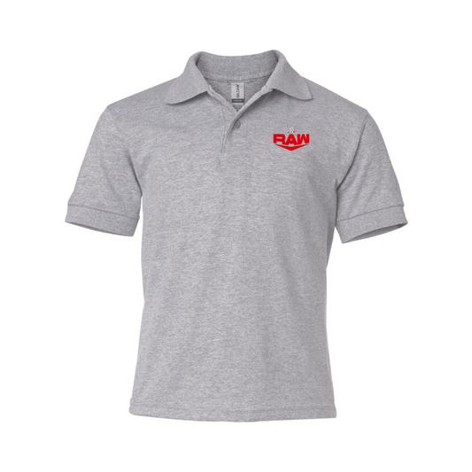 Youth  WWE Raw Gildan Dry Blend Jersey Polo