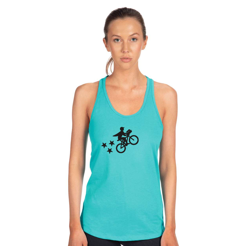Women's Postmates Bike Next Level Ideal Racerback Tank