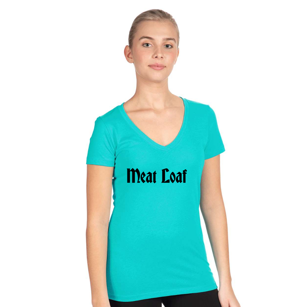 Women's Meat Loaf  Next Level V-Neck T-Shirt