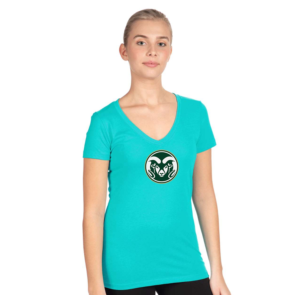 Women's Colorado State Rams Next Level V-Neck T-Shirt